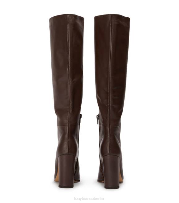 kniehohe Stiefel| de Tony Bianco Frauen Boss-Kalbsstiefel Schokolade Como 4624432